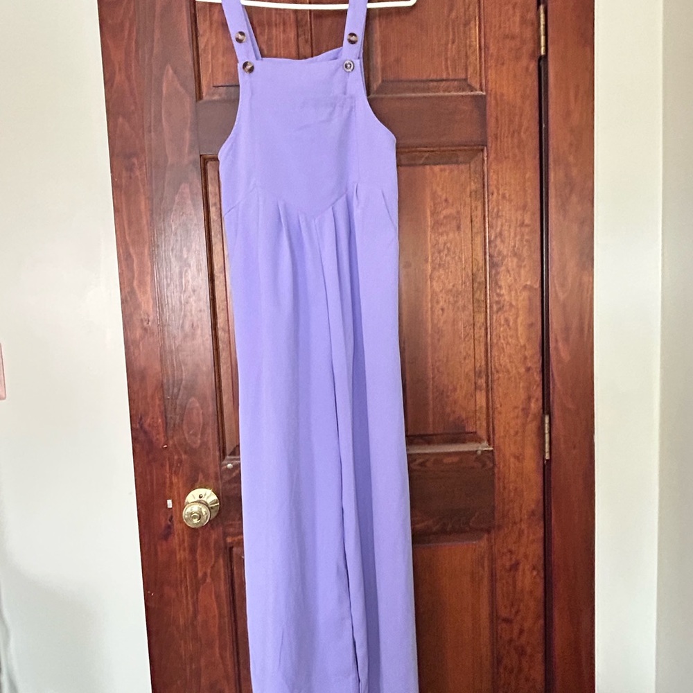 Lavender Wide-Leg Jumpsuit